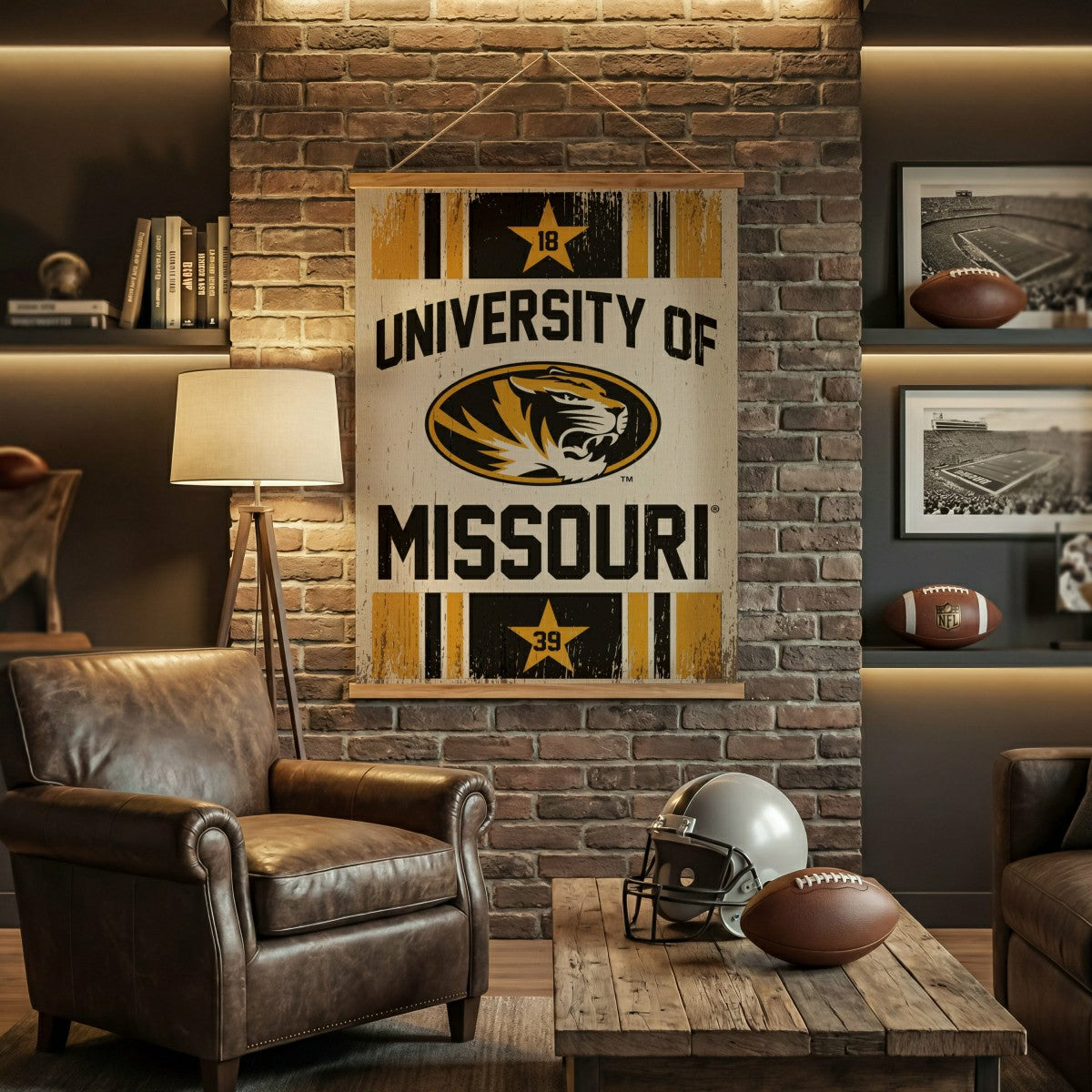 University of Missouri, Canvas Wall Tapestry, Large, 54x36