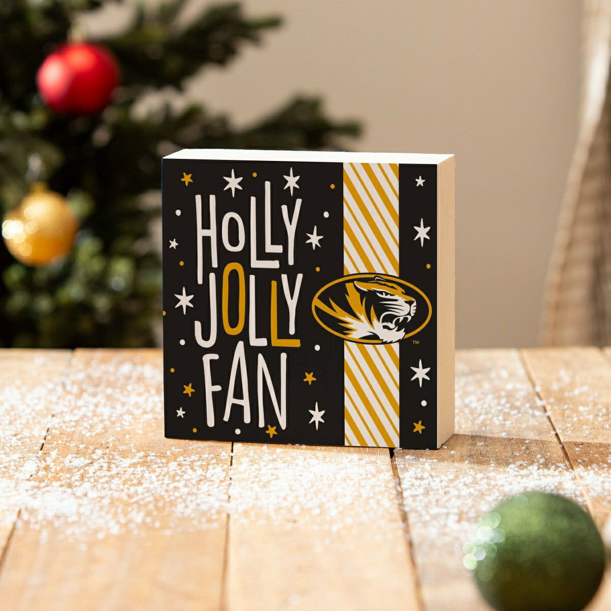University of Missouri Block, Holiday, 6x6