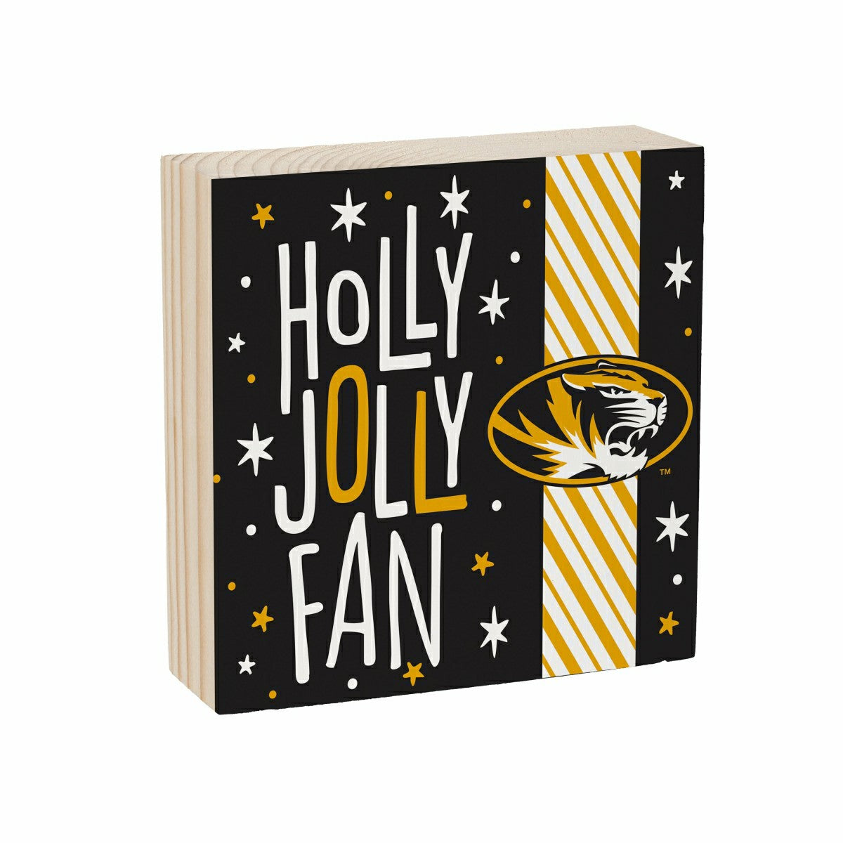 University of Missouri Block, Holiday, 6x6
