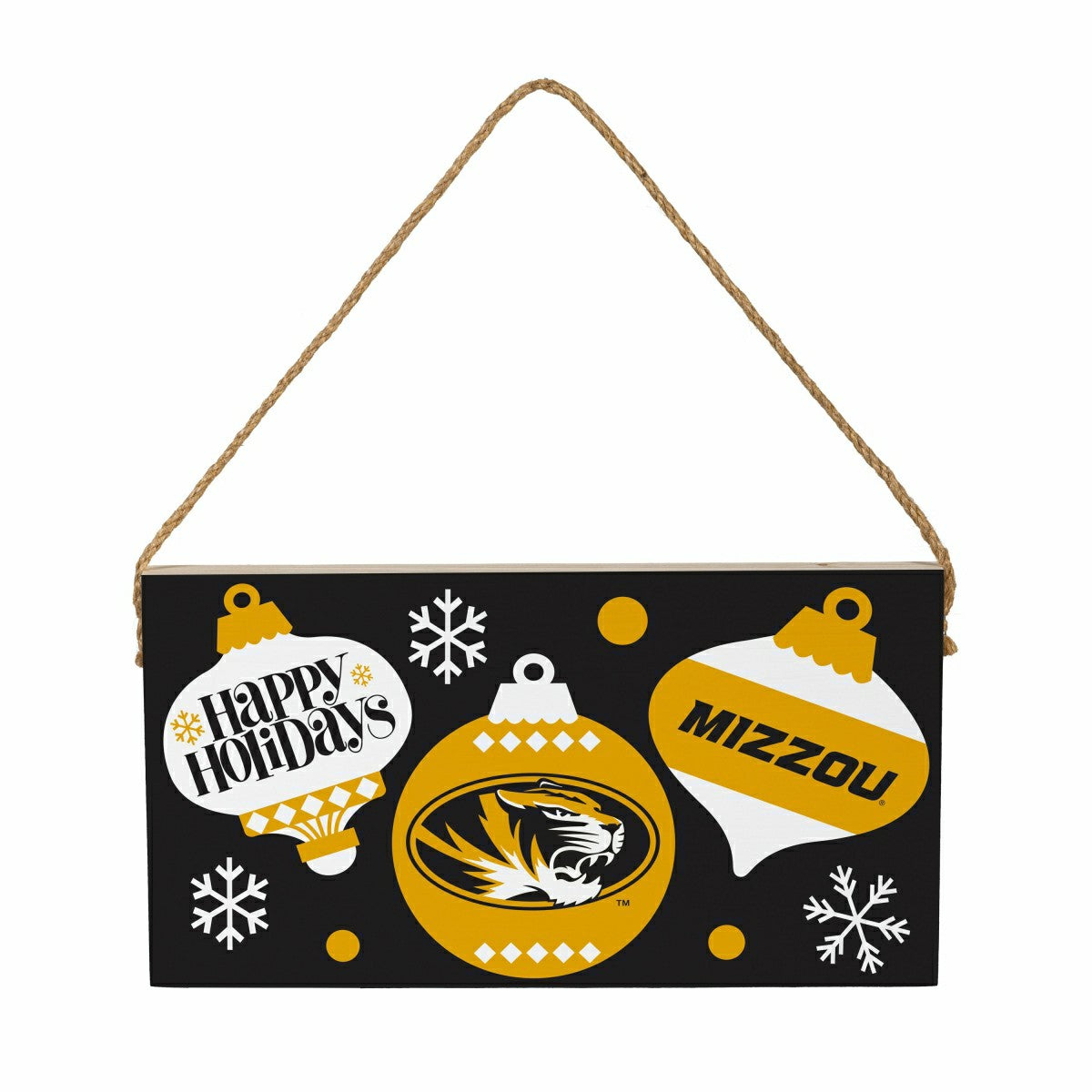 University of Missouri Holiday Wood Wall Sign, 6x11