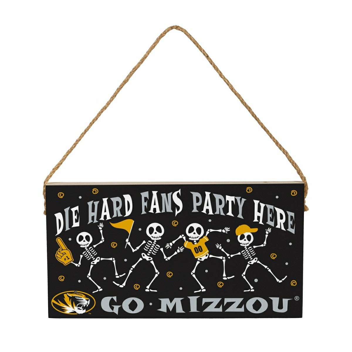 University of Missouri Halloween Wood Wall Sign, 6x11
