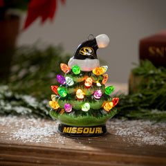 4" Mini LED Tabletop Christmas Tree, Set of 2, University of Missouri