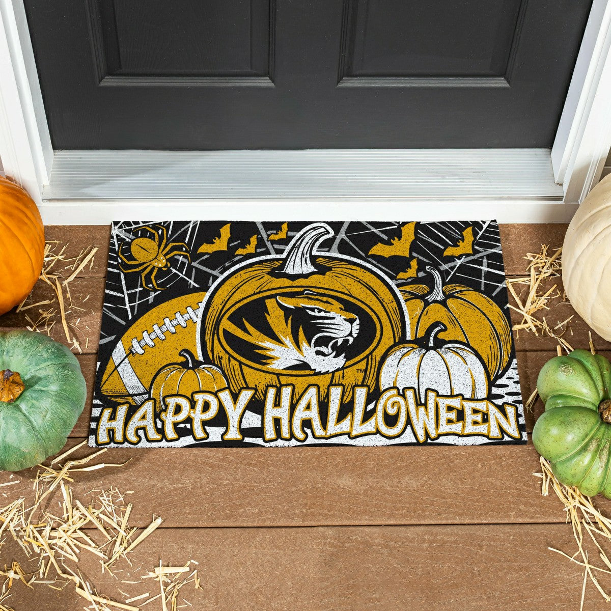 University of Missouri Halloween PVC Mat, 28"x16"