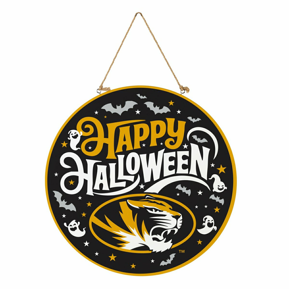University of Missouri Halloween Round Door Décor with Hanging Rope, 1