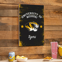 University of Missouri Wood Wall Sign, 16x24