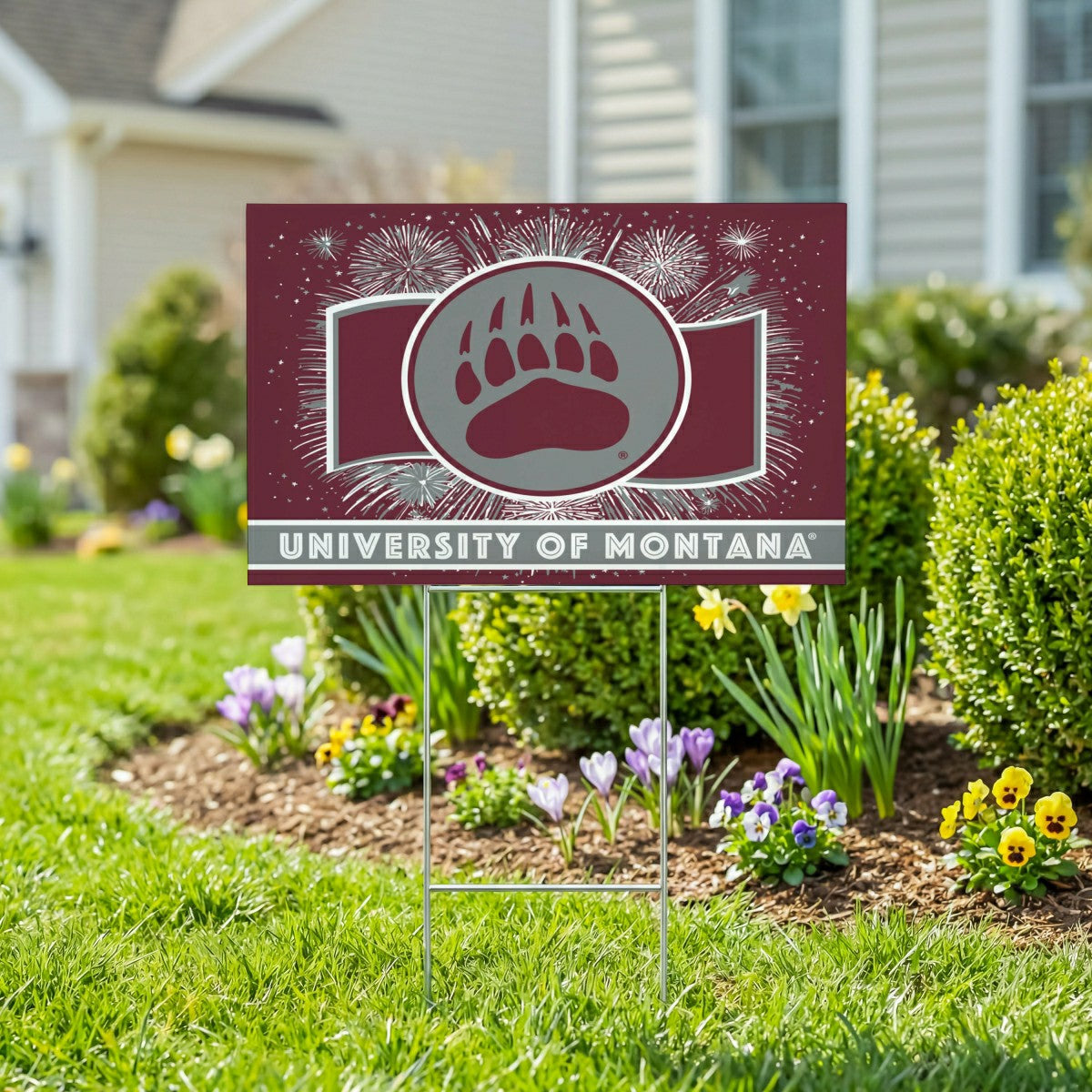 University of Montana Yard Sign, Patriotic