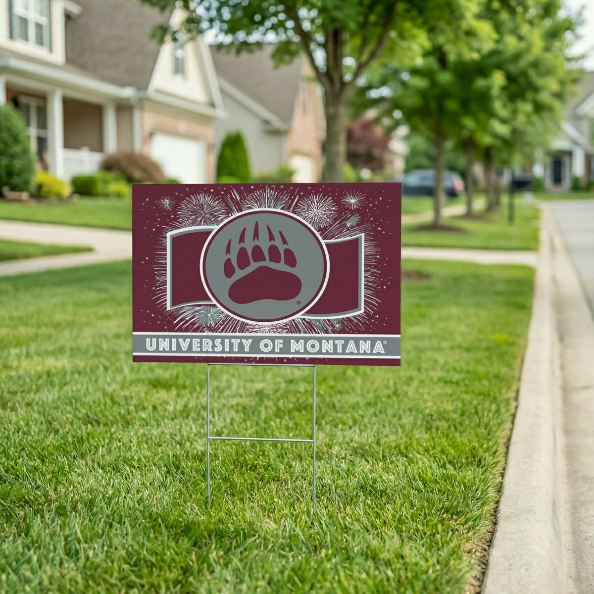 University of Montana Yard Sign, Patriotic