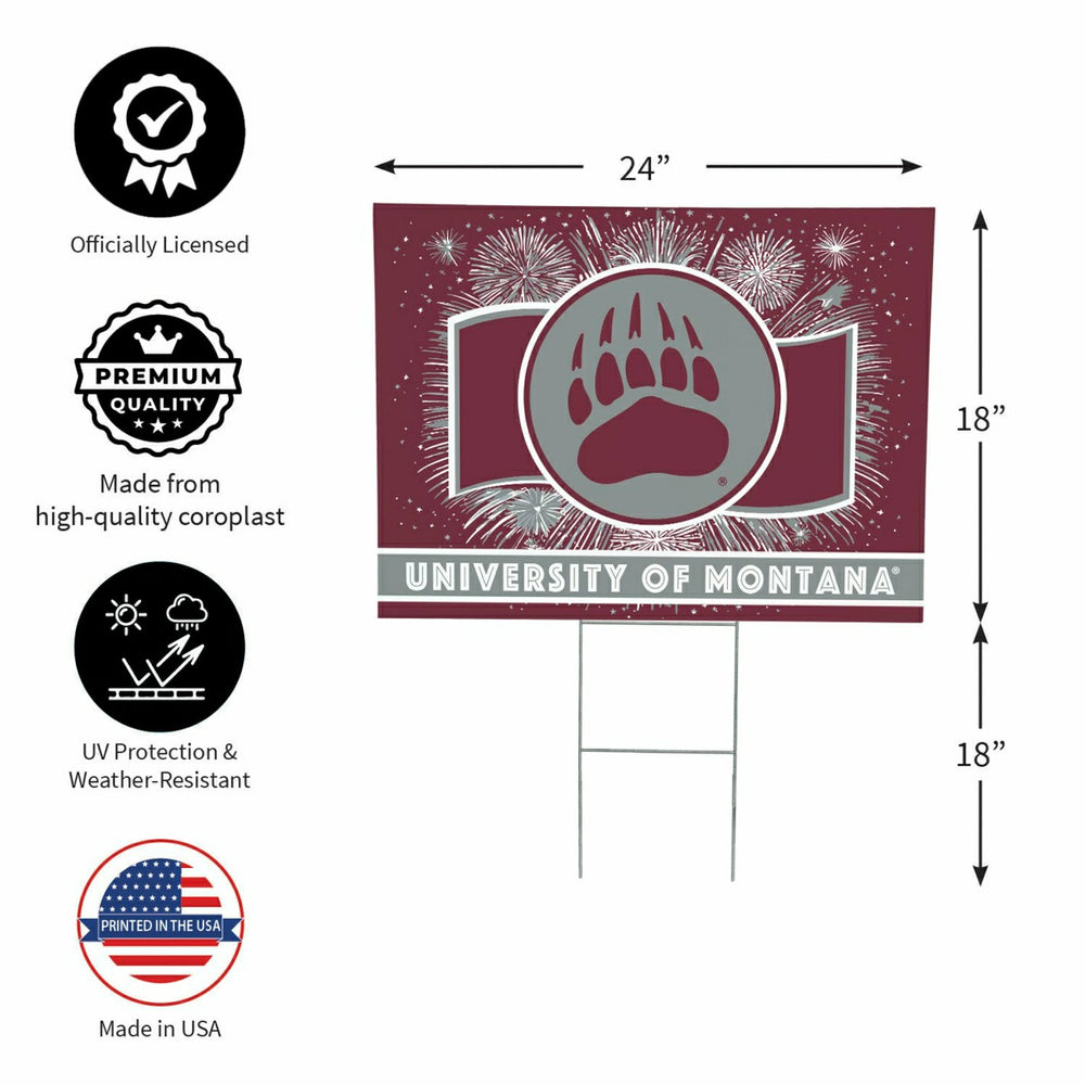 University of Montana Yard Sign, Patriotic
