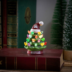 4" Mini LED Tabletop Christmas Tree, Set of 2, University of Montana
