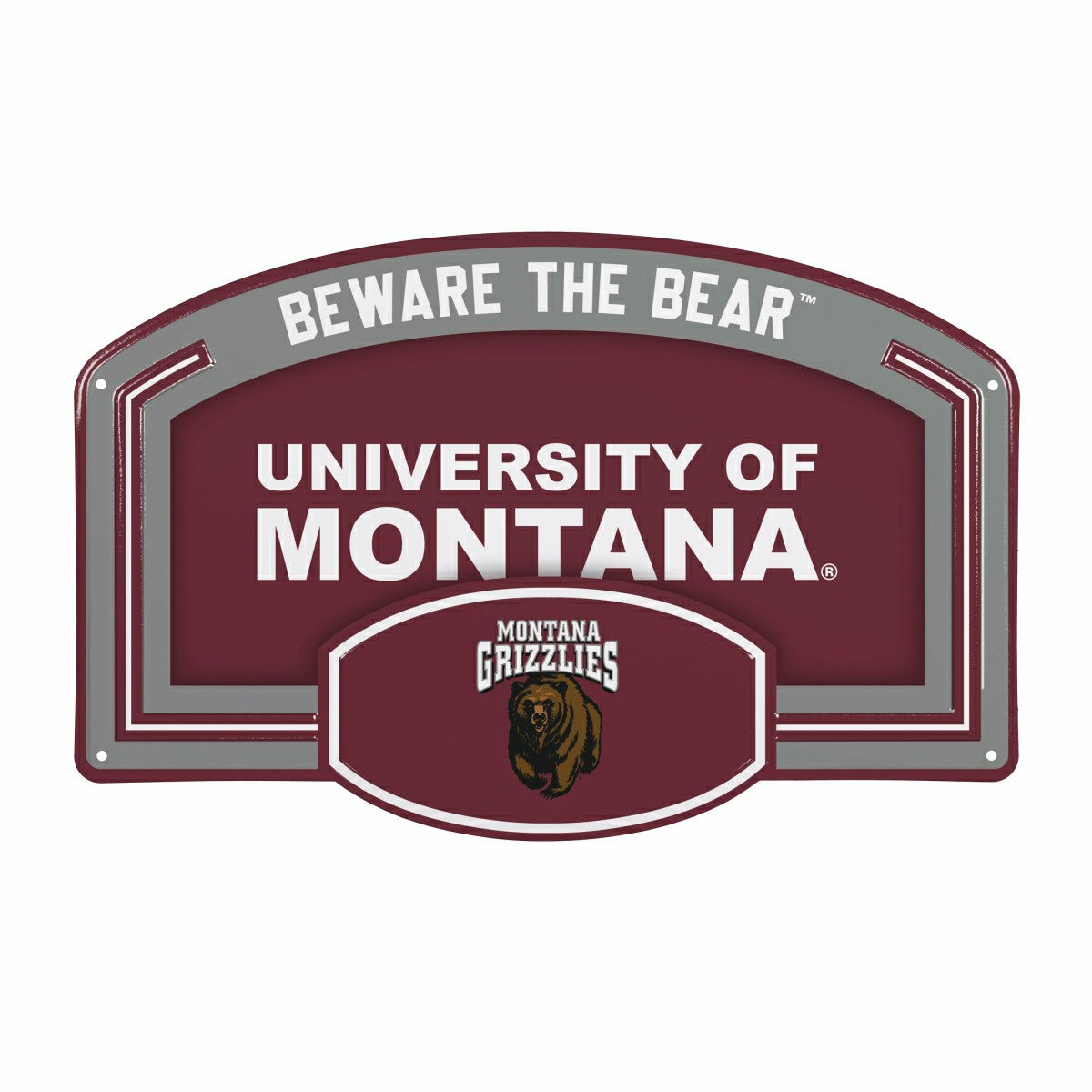 University of Montana USA Embossed Steel Wall Sign, 11" x 17"