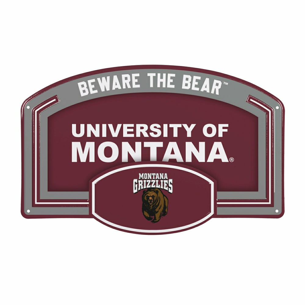 University of Montana USA Embossed Steel Wall Sign, 11" x 17"