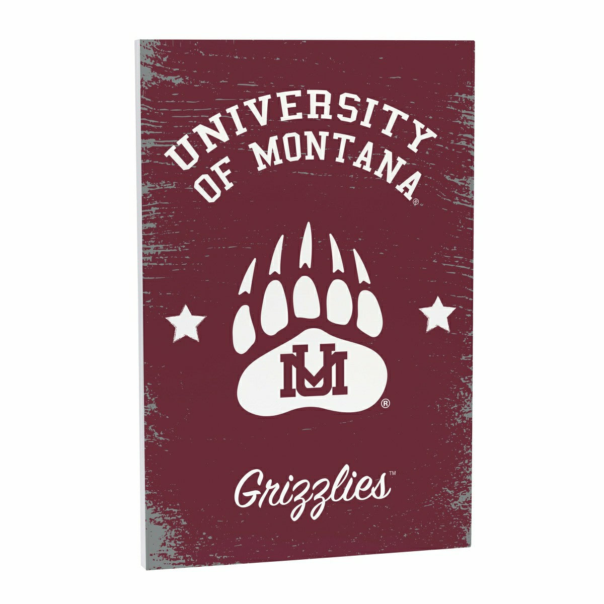 University of Montana Wood Wall Sign, 16x24