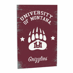 University of Montana Wood Wall Sign, 16x24