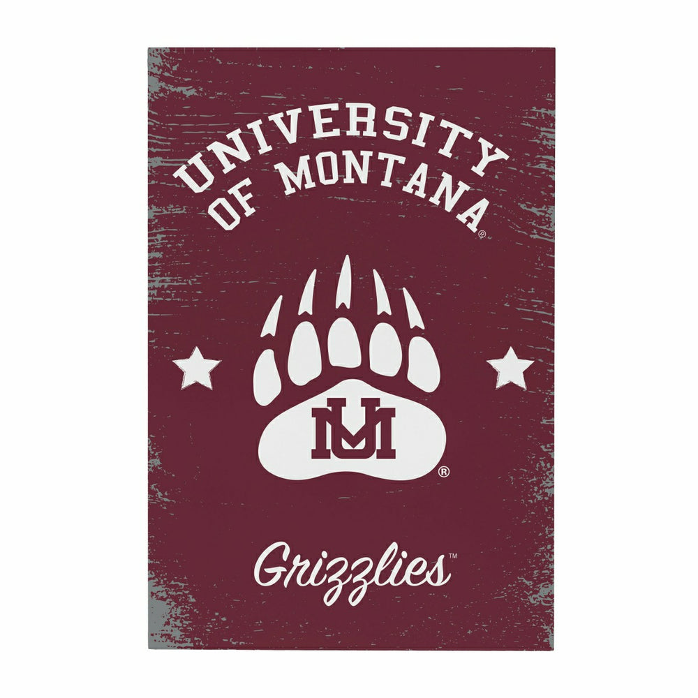 University of Montana Wood Wall Sign, 16x24