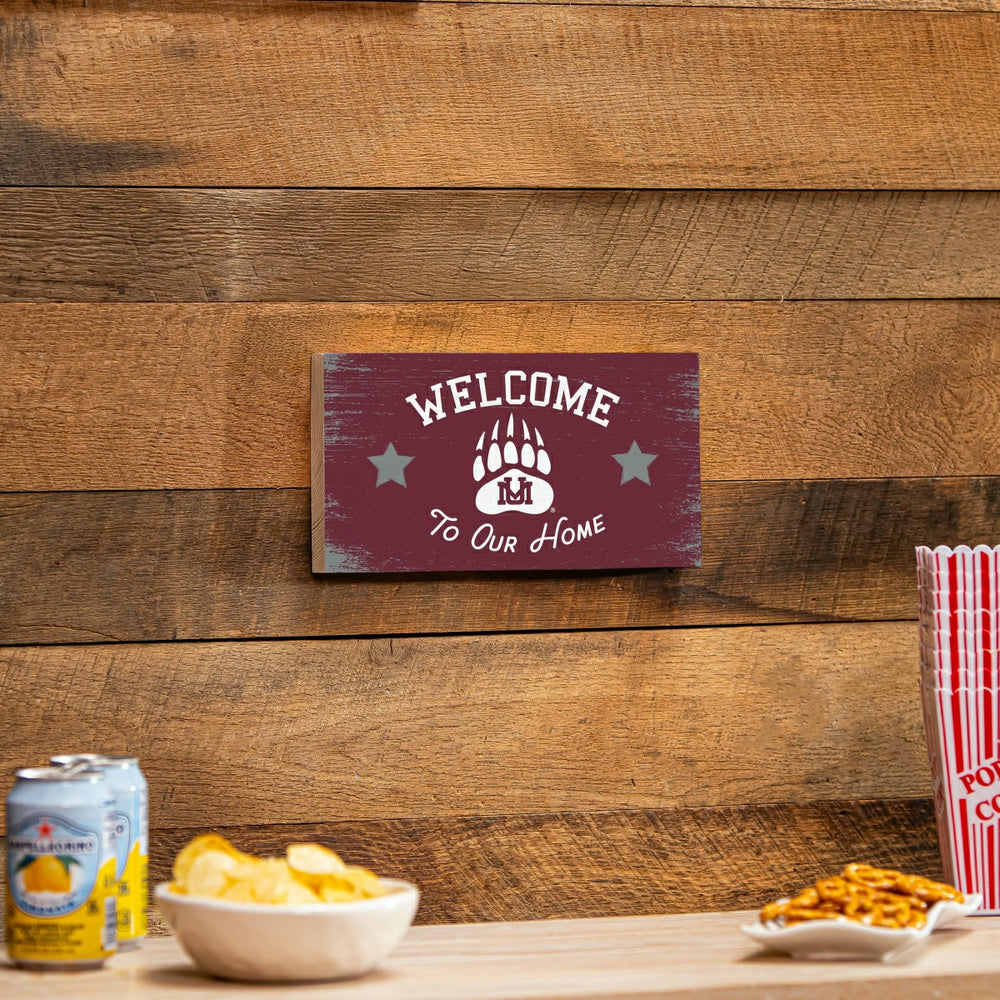 University of Montana Wood Wall Sign, 6x11