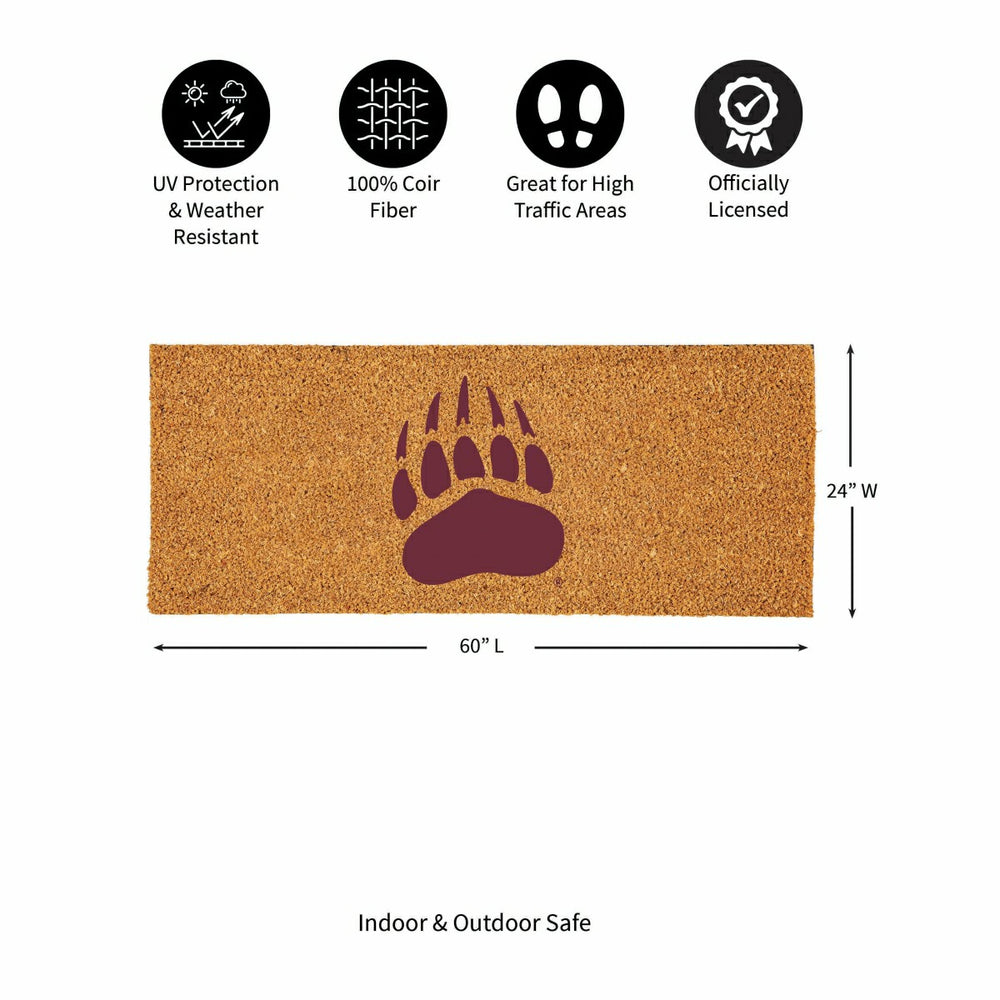 University of Montana Extra Large Full Color Coir Mat, 60"x24"