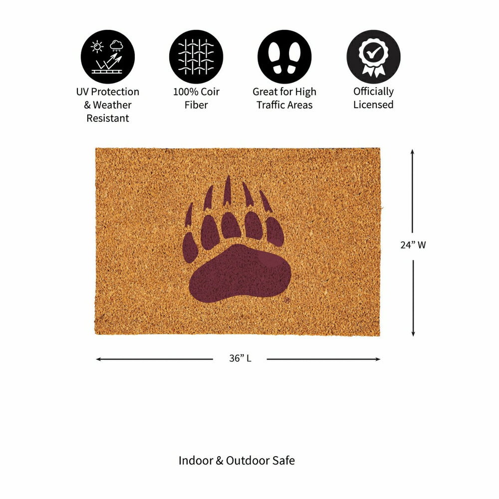 University of Montana Large Full Color Coir Mat, 36"x24"
