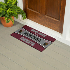 28" x 16" PVC Trapper Mat, Come Back with Tickets, University of Monta