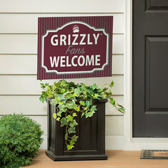 University of Montana Coroplast Yard Sign, "Fans Welcome"