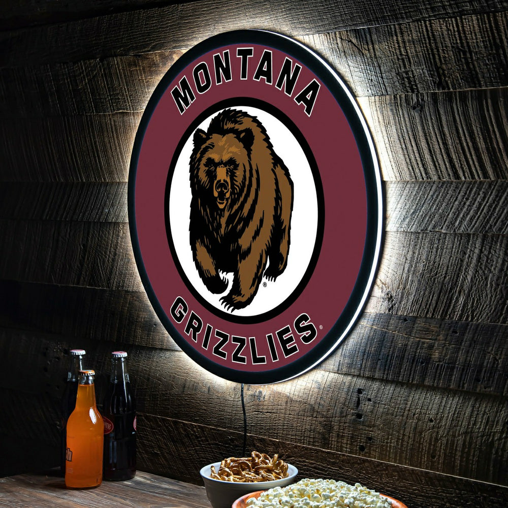 LED Wall Decor, Round, University of Montana