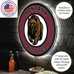 LED Wall Decor, Round, University of Montana