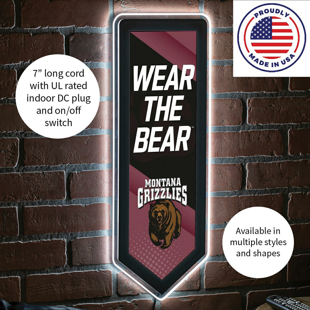 LED Wall Decor, Pennant, University of Montana