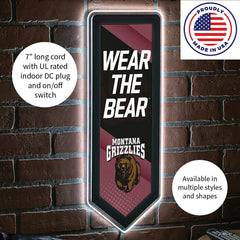 LED Wall Decor, Pennant, University of Montana