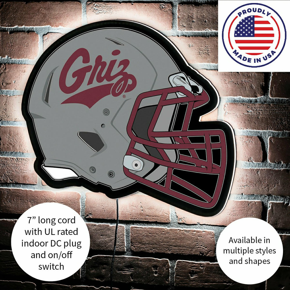 LED Wall Decor, Helmet, University of Montana