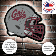 LED Wall Decor, Helmet, University of Montana