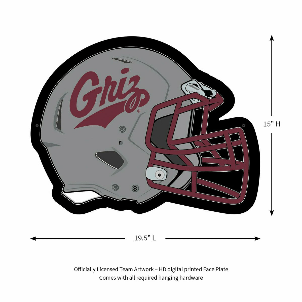 LED Wall Decor, Helmet, University of Montana