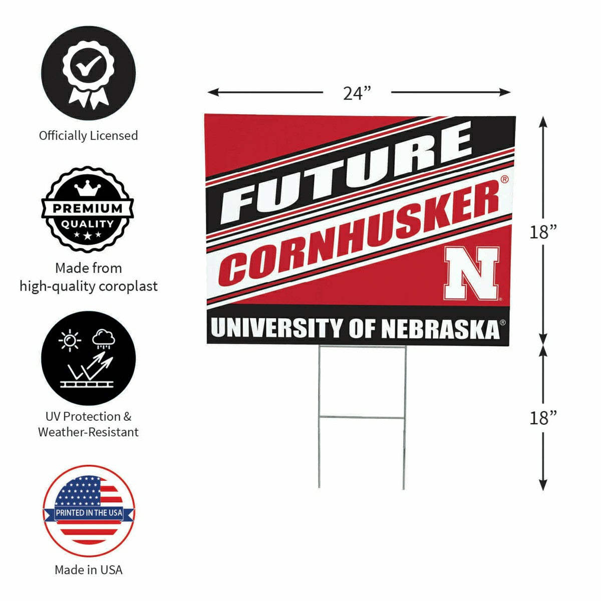 University of Nebraska Coroplast Yard Sign, Future Student