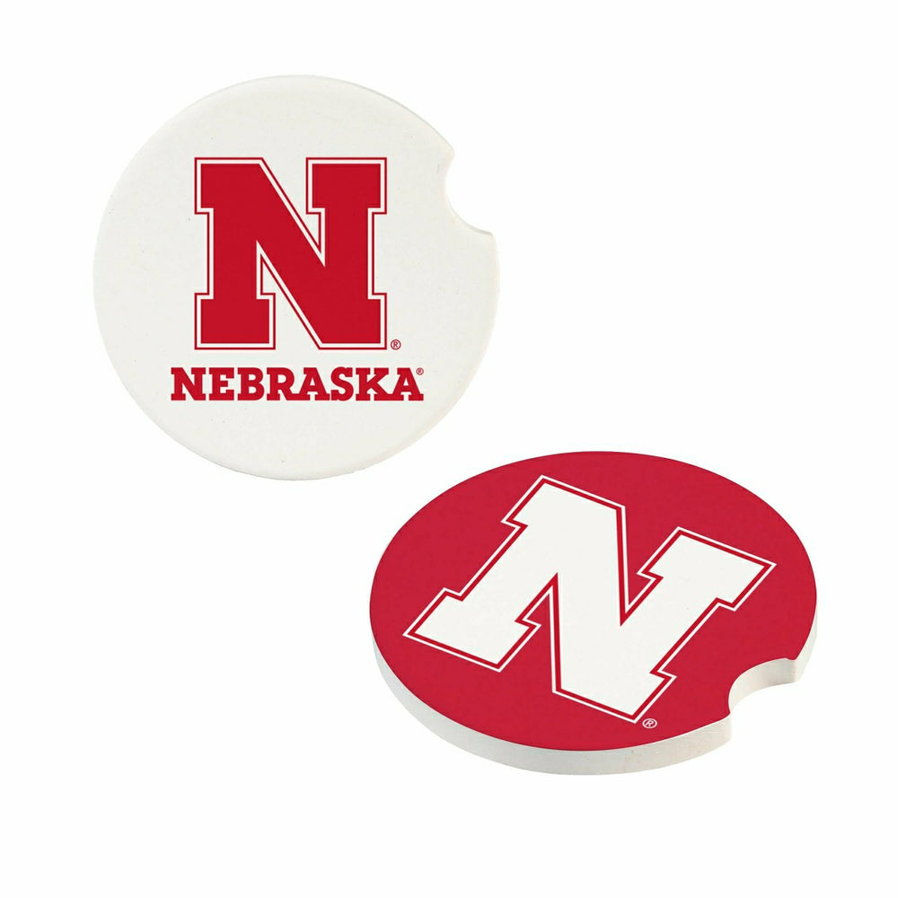 University of Nebraska Car Coaster Set, 2pc