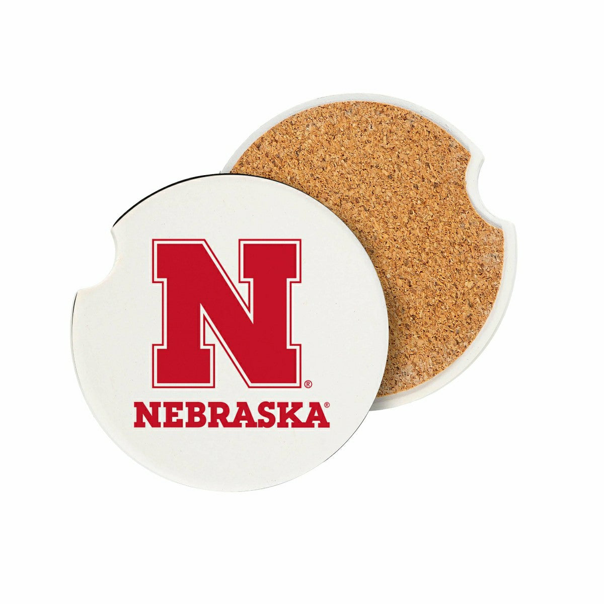 University of Nebraska Car Coaster Set, 2pc