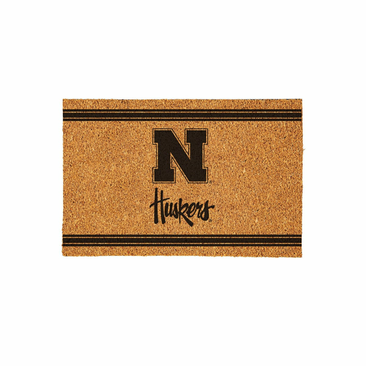 University of Nebraska Large One Color Coir Mat, 36"x24"