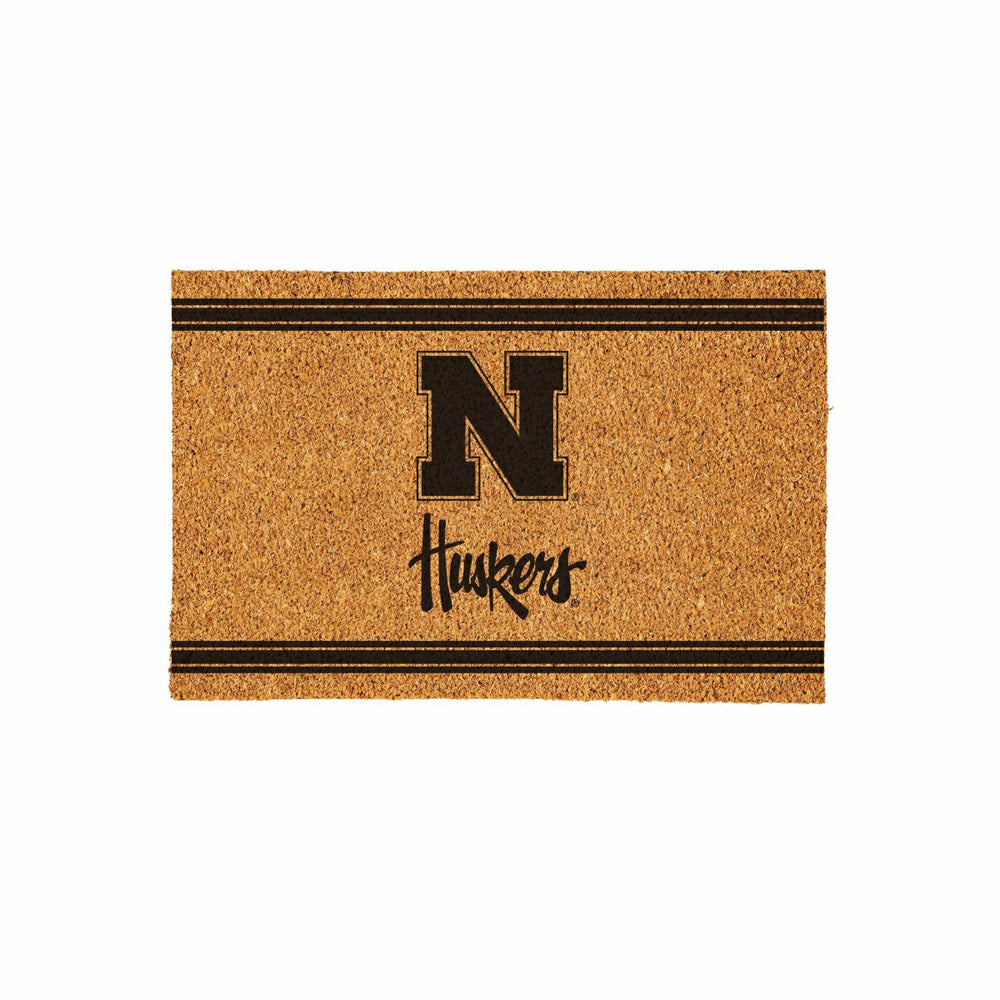University of Nebraska Large One Color Coir Mat, 36"x24"