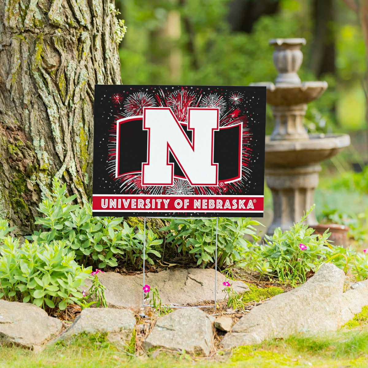 University of Nebraska Yard Sign, Patriotic