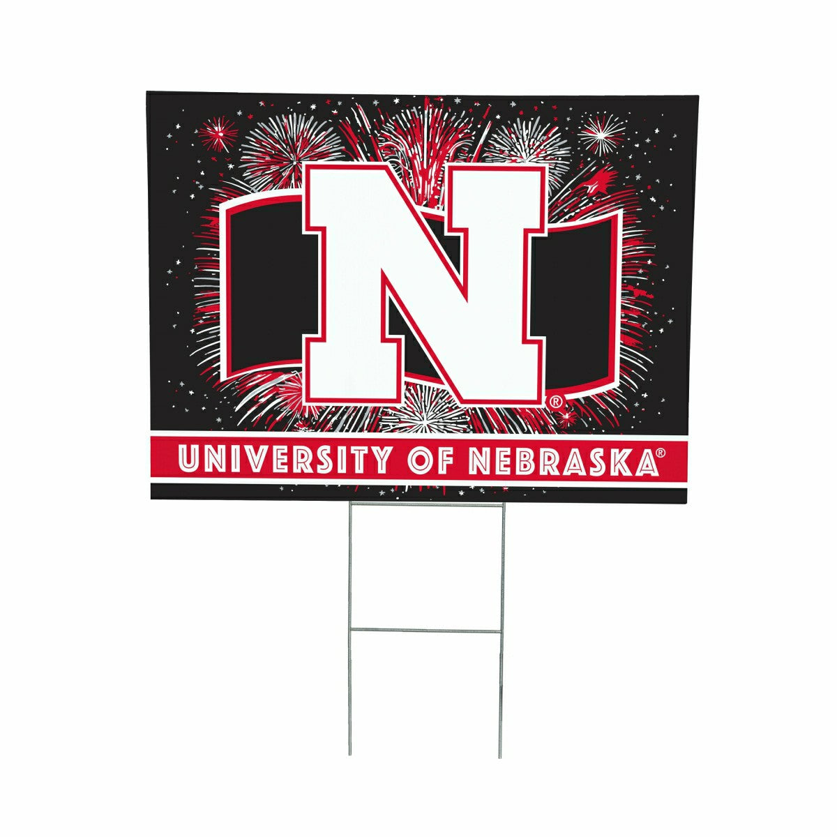University of Nebraska Yard Sign, Patriotic