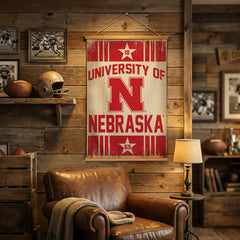 University of Nebraska, Canvas Wall Tapestry, Medium, 36x24