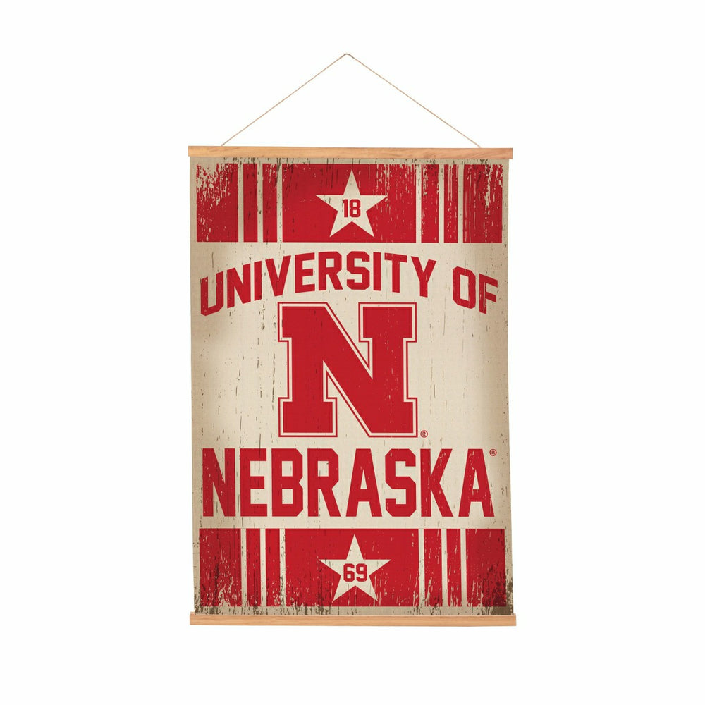 University of Nebraska, Canvas Wall Tapestry, Medium, 36x24