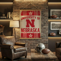 University of Nebraska, Canvas Wall Tapestry, Large, 54x36