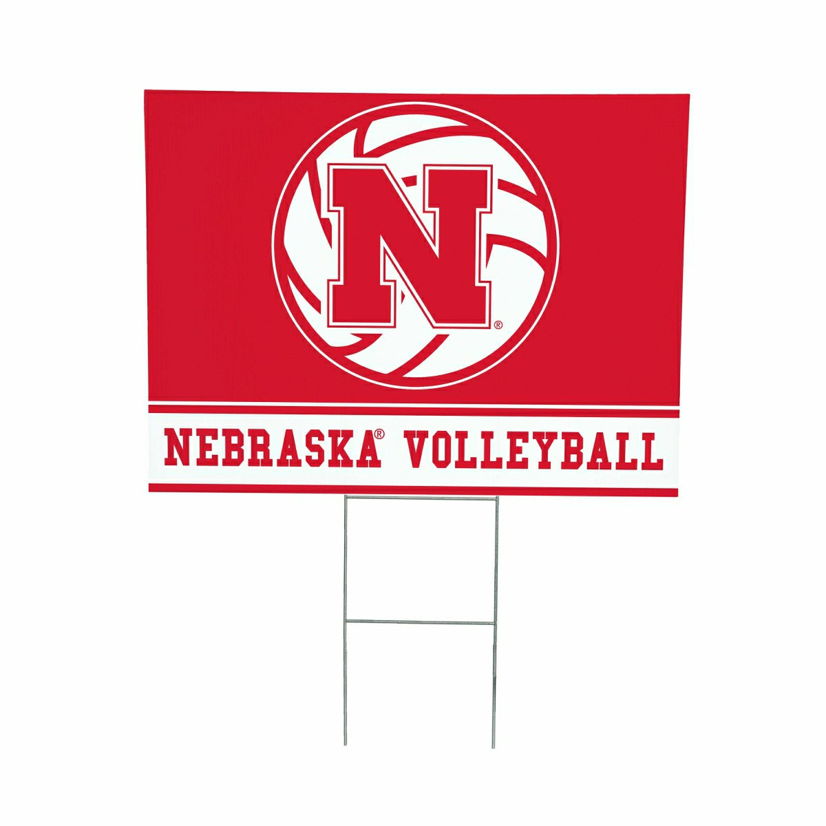 University of Nebraska Yard Sign, Volleyball