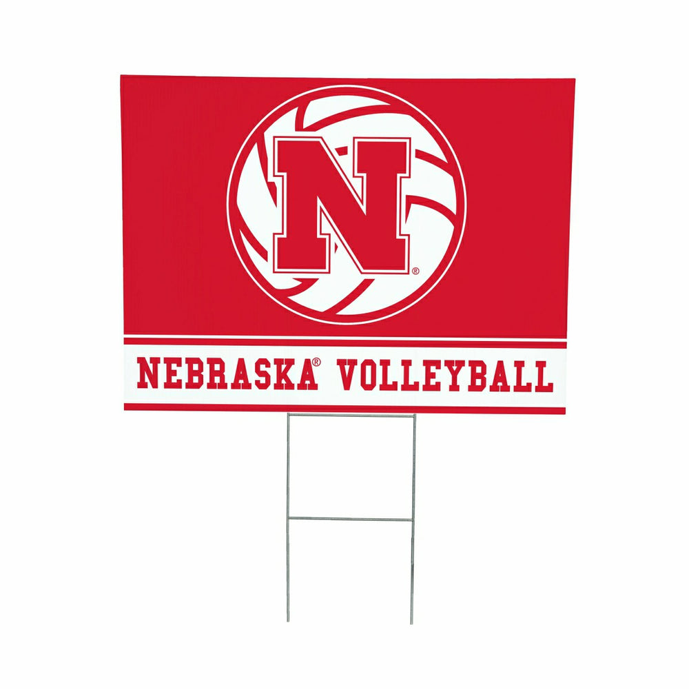 University of Nebraska Yard Sign, Volleyball