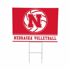 University of Nebraska Yard Sign, Volleyball