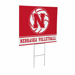 University of Nebraska Yard Sign, Volleyball