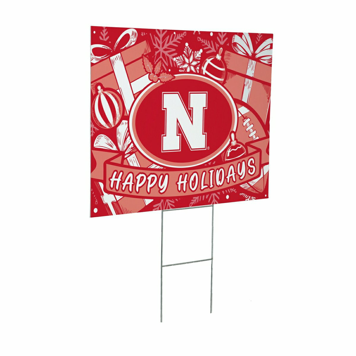 University of Nebraska Yard Sign, Holiday
