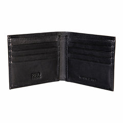 University of Nebraska Black Bi-Fold Embroidered Wallet