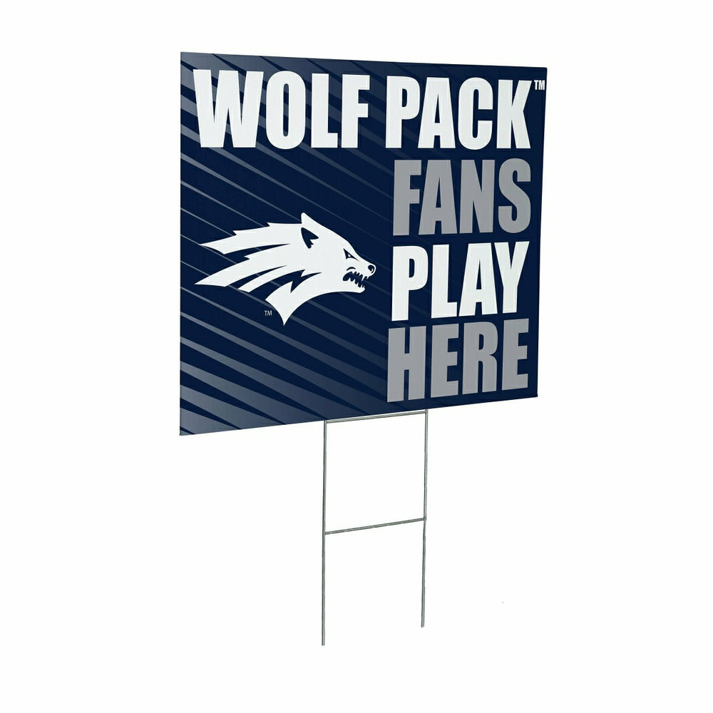 University of Nevada Coroplast Yard Sign "Fans Play Here"
