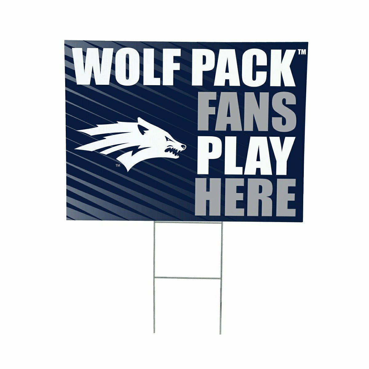 University of Nevada Coroplast Yard Sign "Fans Play Here"