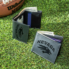 University of Nevada, Reno, Bi-Fold and Tri-Fold Wallet Gift Set, Blac