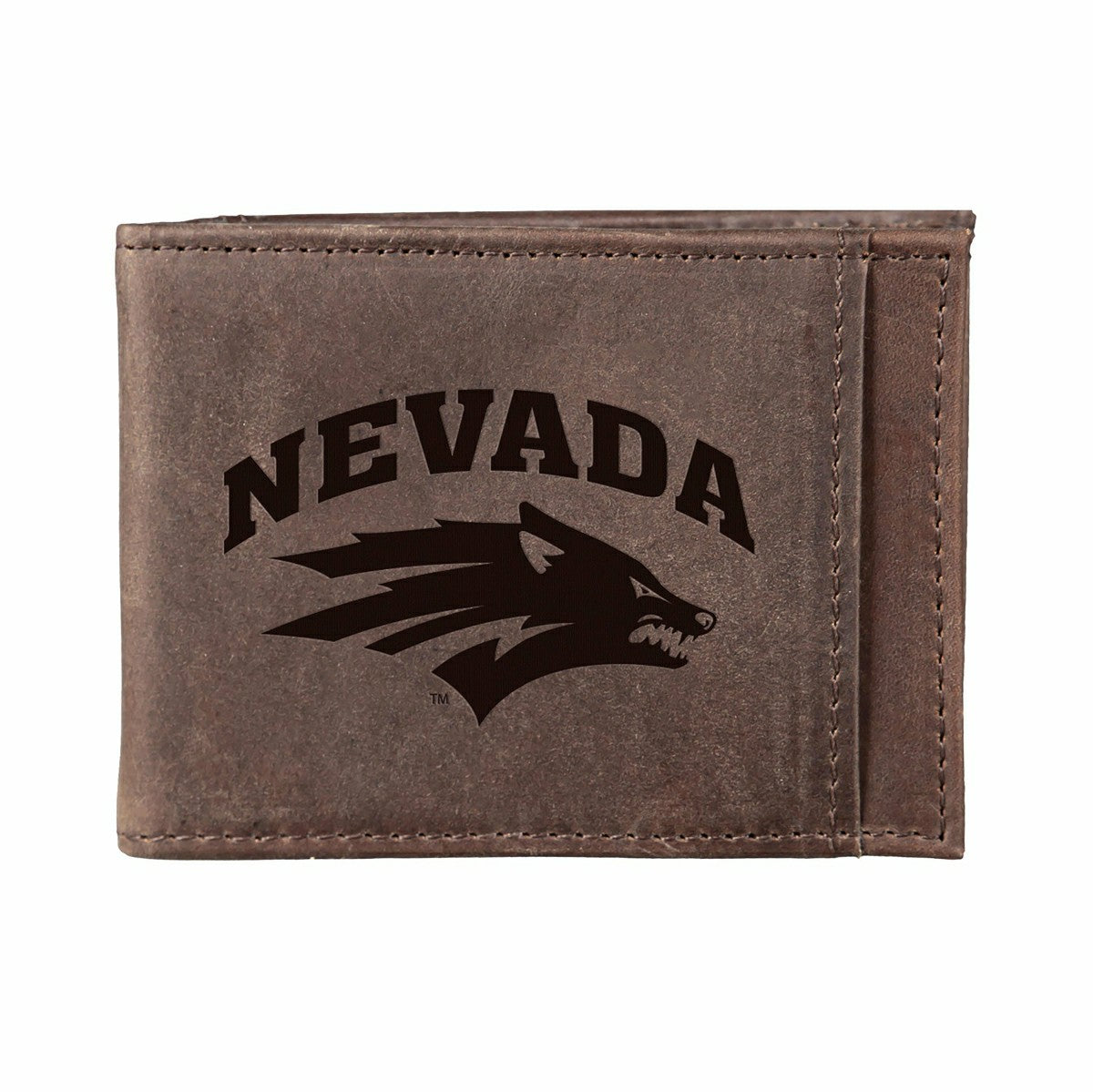 Front Pocket Wallet w/ RFID Blocking, University of Nevada, Reno, Brow